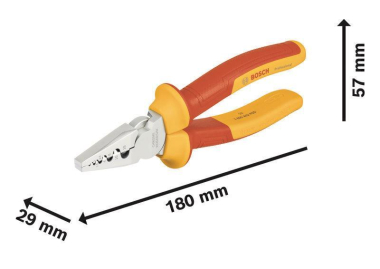 Bosch VDE Crimp-Zange 180mm   1600A02NE6 
