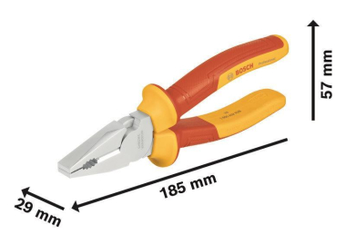 Bosch VDE Kombi-Zange 180mm   1600A02NE1 
