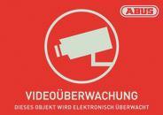 ABUS Warnaufkleber Video -D-      AU1421 