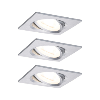 Paulmann EBL Set Nova eckig schw   93474 