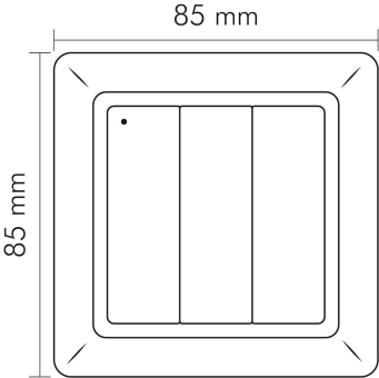 Nobile Aufputztaster 3-fach   9109011017 