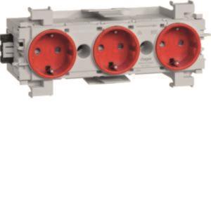 Hager Steckdose 3fach m.Wago  GS30013020 