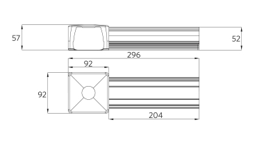 Opple Tragschiene Ausspeise 542098011200 