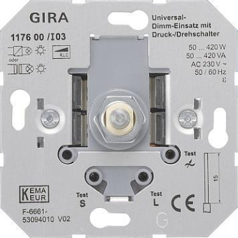 GIRA 117600 Dimmer Druck-Dreh 50-420W 