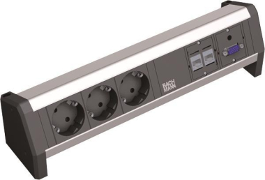 Bachmann DESK 3xSchuko 2xCat5e  339.1005 