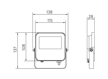 Opple LED Flood-E3 Re115    709000071600 