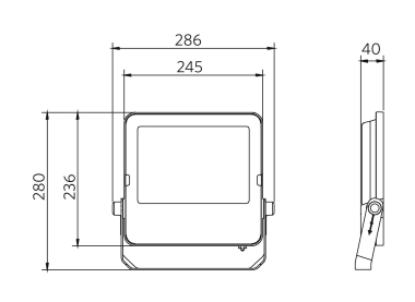 Opple LED Flood-E3 Re246    709000073100 