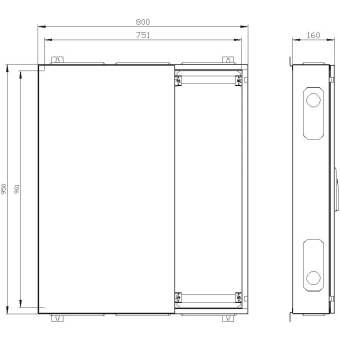 Siemens 8GK1032-4KK31 ALPHA160DIN,Wand- 