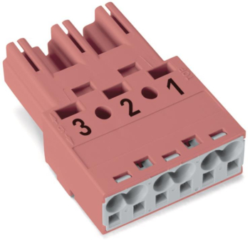 WAGO 770-293 Stecker,3-polig,pink 