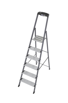 KRAU SECURO-Alu-Leiter 6 Stufen   126443 