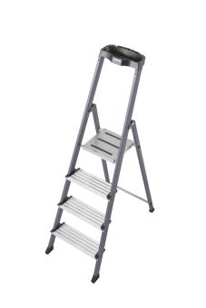 KRAU SECURO-Alu-Leiter 4 Stufen   126429 