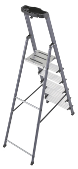 KRAU SECURO-Alu-Leiter 6 Stufen   126443 