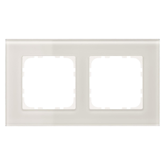 MDT BE-GTR2W.01 Glasrahmen 2fach Weiß 