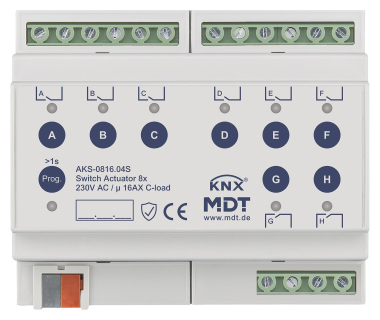 MDT AKS-0816.04S KNX Schaltaktor 8f 6TE 