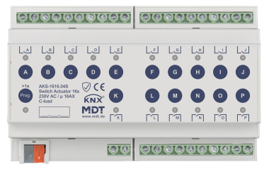 MDT AKS-1616.04S KNX Schaltaktor 16f 8TE 