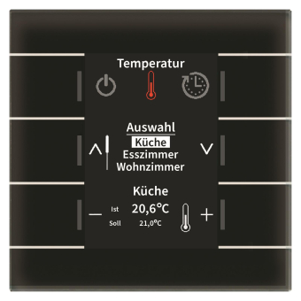 MDT BE-GBZS.01S KNX Glas Bedienzentrale 