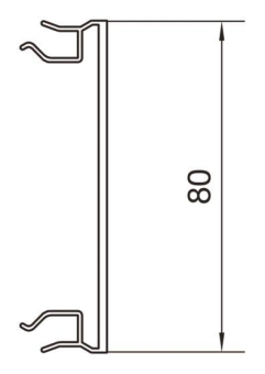 Hager Brüstungskanal-Oberteil BR08029016 