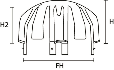 Hellermann SpotClip-IV-Slim-PA66GF15-BK 