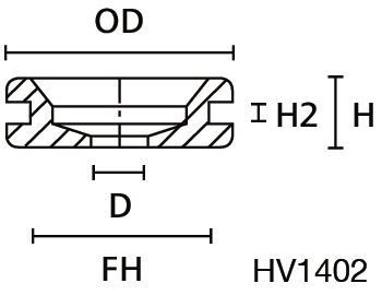 Hellermann HV1402-PVC-FR-BK(1000) 