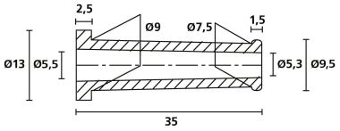 Hellermann HV2101A-PVC-FR-BK(1000) 