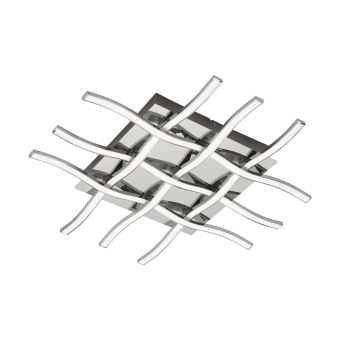 EGLO LED-Deckenleuchte Chrom/Weiss 95569 