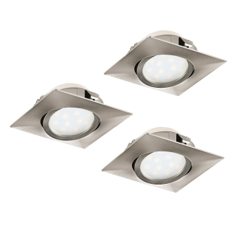 EGLO SET 3xLED-Einbauspot 84x84    95846 