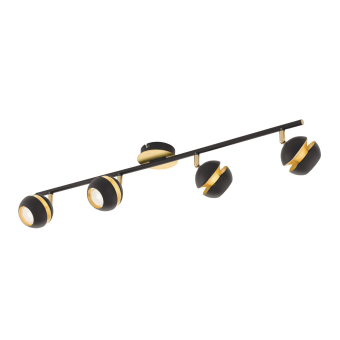 EGLO Spot/4 GU10 Schwarz/Gold      95485 