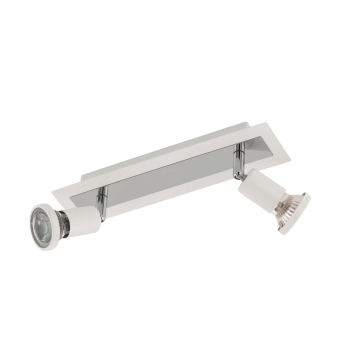 EGLO Balkenspot/2 GU10 Weiss/Chrom 94959 