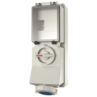 Mennekes 16A3P 6H230V Wanddose DUO  7050 