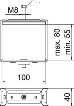 OBO 2056 B 80 A2 Bündelschelle 80x100mm 
