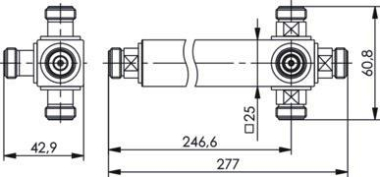 TEGA N 4-Way Power Splitter  J01029A0009 