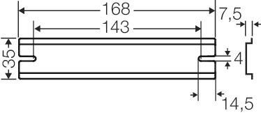 Hensel Tragschiene 168mm f.DK DK TS 25 Q 