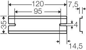 Hensel Tragschiene 120mm f.DK DK TS 16 Q 