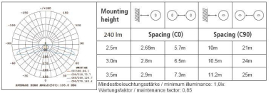 DOTLUX LED-Sicherheitsleuchte     3679-1 