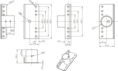 DOTLUX Mastadapter 76mm             4911 