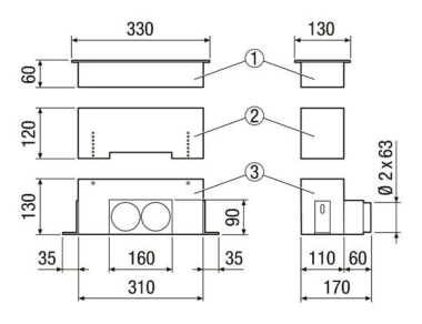 MAICO MAICOFlex-Rohrsystem    MF-FBWA 63 