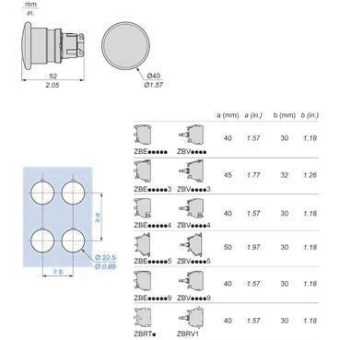 GS Pilzdrucktaster d=40mm grün    ZB4BC3 