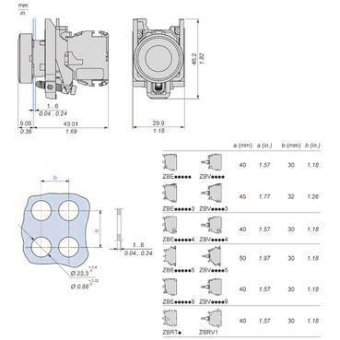 Schneider XB5 Sender D22mm       ZB4RTA1 