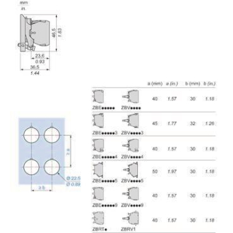 GS Hilfsschalterblock, 1Ö, +BA  ZB4BW062 