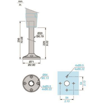Schneider Alu-Rohr 250mm D20mm    XVMZ03 