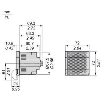 Schneider Alarmgeber NPN weiß  XVS72BMWN 