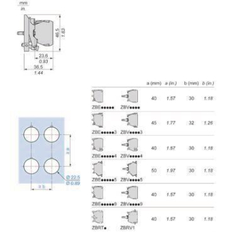 GS Hilfsschalterblock, 1S,     ZB4BW0M11 