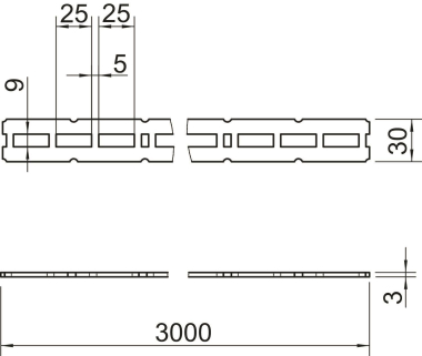 OBO CMCP3000FT Selbstbauprofil gelocht 
