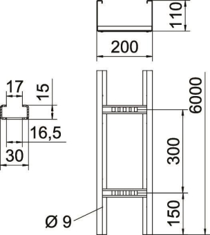 OBO WKLG 1120 A2 Weitspannkabelleiter 