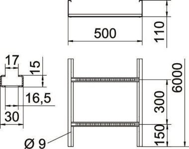 OBO WKLG 1150 FT Weitspannkabelleiter 
