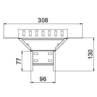 OBO RAA 610 FSK SW Anbau-Abzweigstück f. 