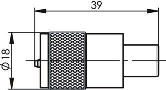 TG UHF-KABELSTECKER PTFE PL  J01040B0602 