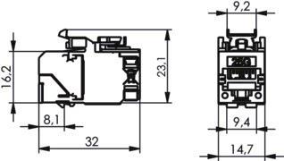 TEGA AMJ-SL Modul 25G T568A    100128120 