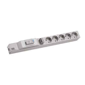 Bachmann 19" 1HE ÜSS 5xSchuko    800.294 