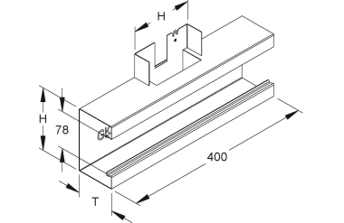 Niedax GK-T-Stück 90°    GKT 133-78T80 S 